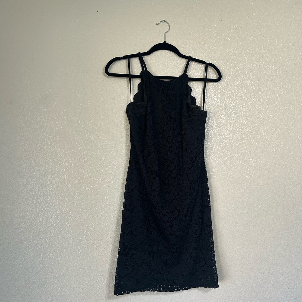 Elegant Black Lace Dress